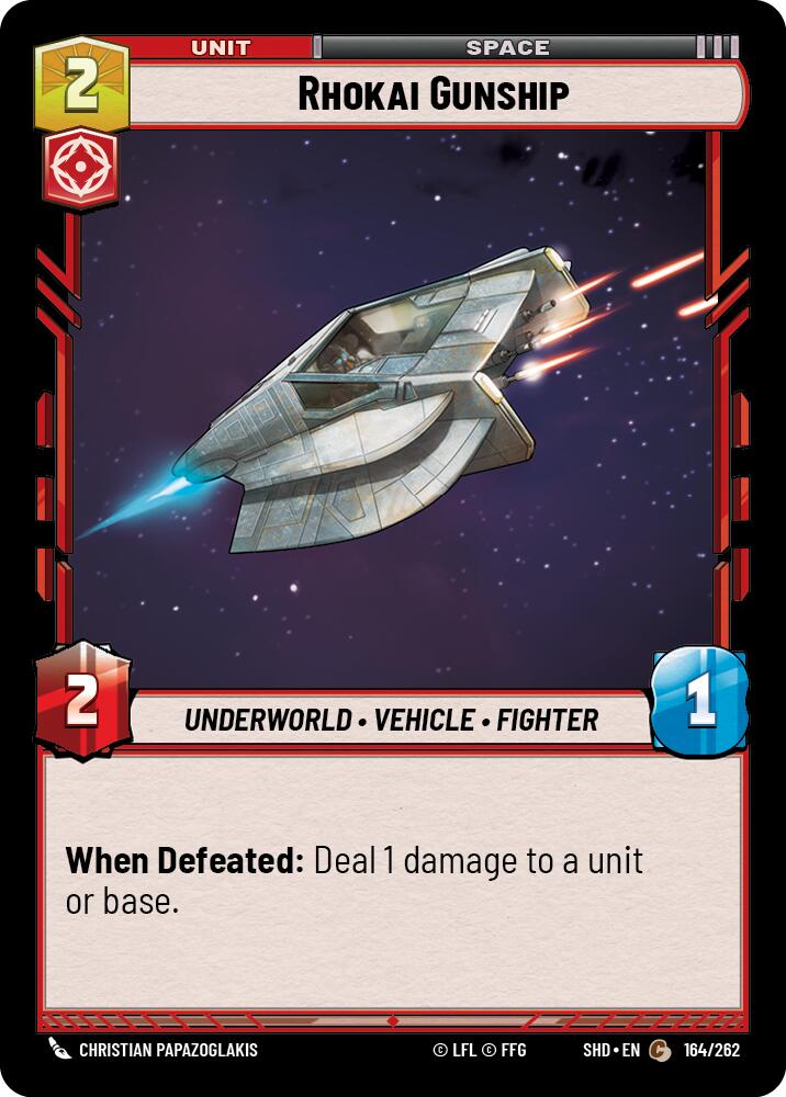 Rhokai Gunship (164/262) (164/262) [Shadows of the Galaxy] | Cards and Coasters CA