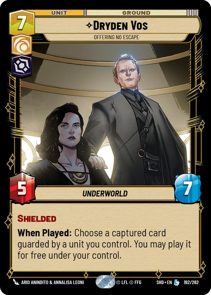 Dryden Vos - Offering No Escape (192/262) (192/262) [Shadows of the Galaxy] | Cards and Coasters CA