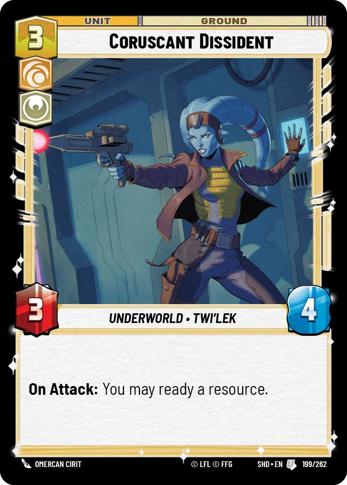 Coruscant Dissident (199/262) (199/262) [Shadows of the Galaxy] | Cards and Coasters CA