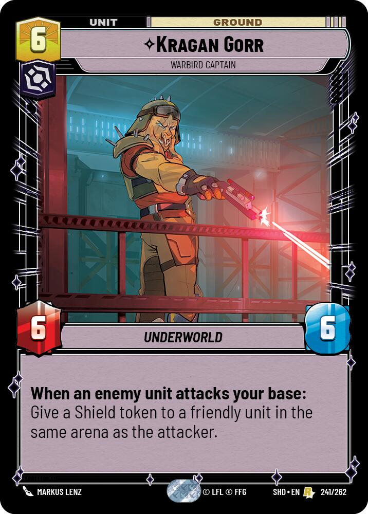 Kragan Gorr - Warbird Captain (241/262) (241/262) [Shadows of the Galaxy] | Cards and Coasters CA