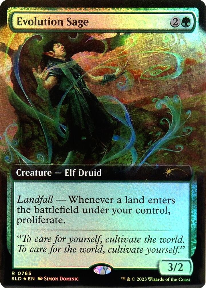 Evolution Sage (Extended Art) [Secret Lair Drop Series] | Cards and Coasters CA