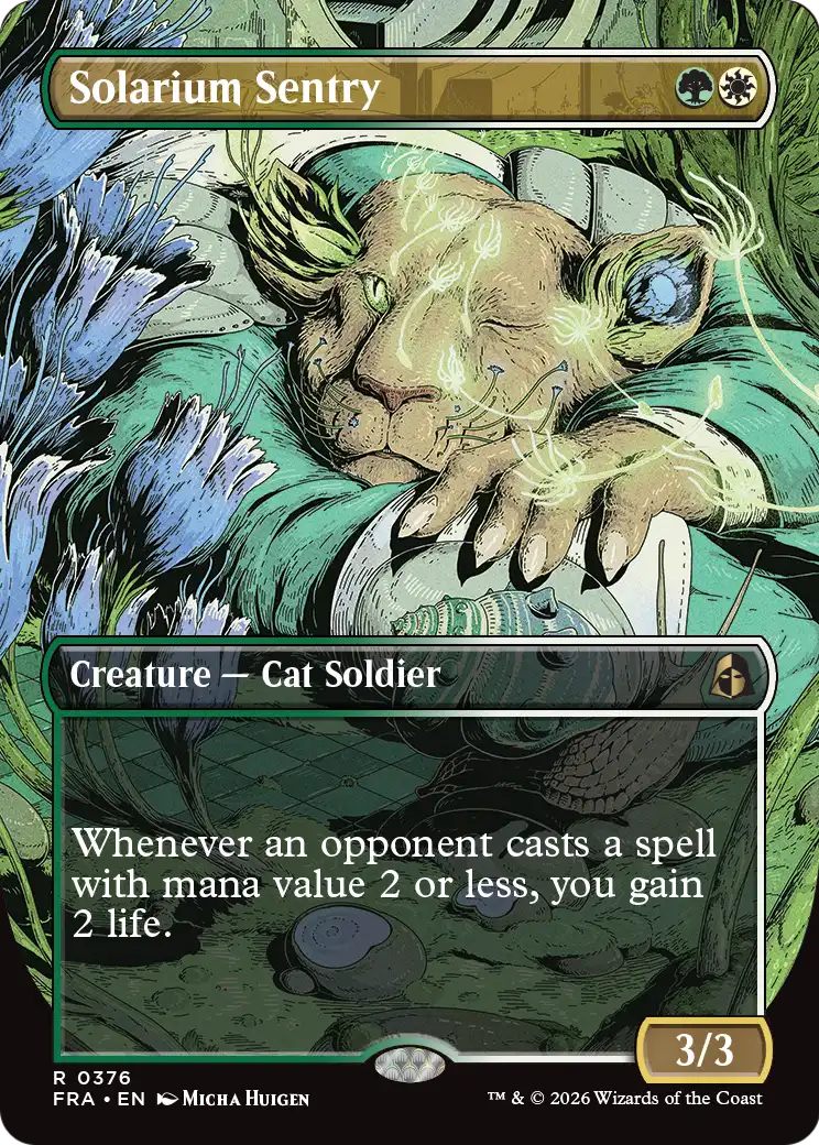 Solarium Sentry (Borderless) [Reality Fracture] | Cards and Coasters CA
