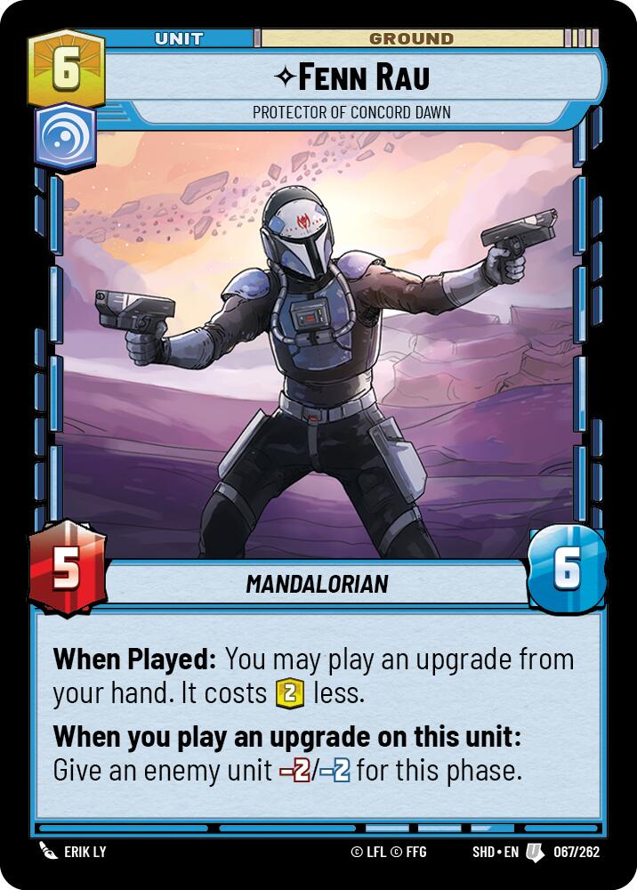Fenn Rau - Protector of Concord Dawn (067/262) (067/262) [Shadows of the Galaxy] | Cards and Coasters CA