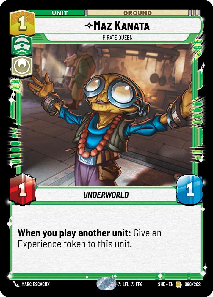 Maz Kanata - Pirate Queen (096/262) (096/262) [Shadows of the Galaxy] | Cards and Coasters CA