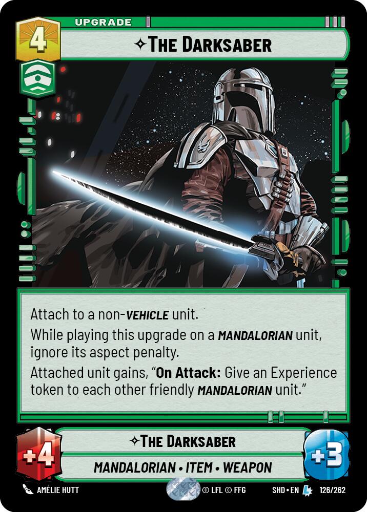 The Darksaber (126/262) (126/262) [Shadows of the Galaxy] | Cards and Coasters CA