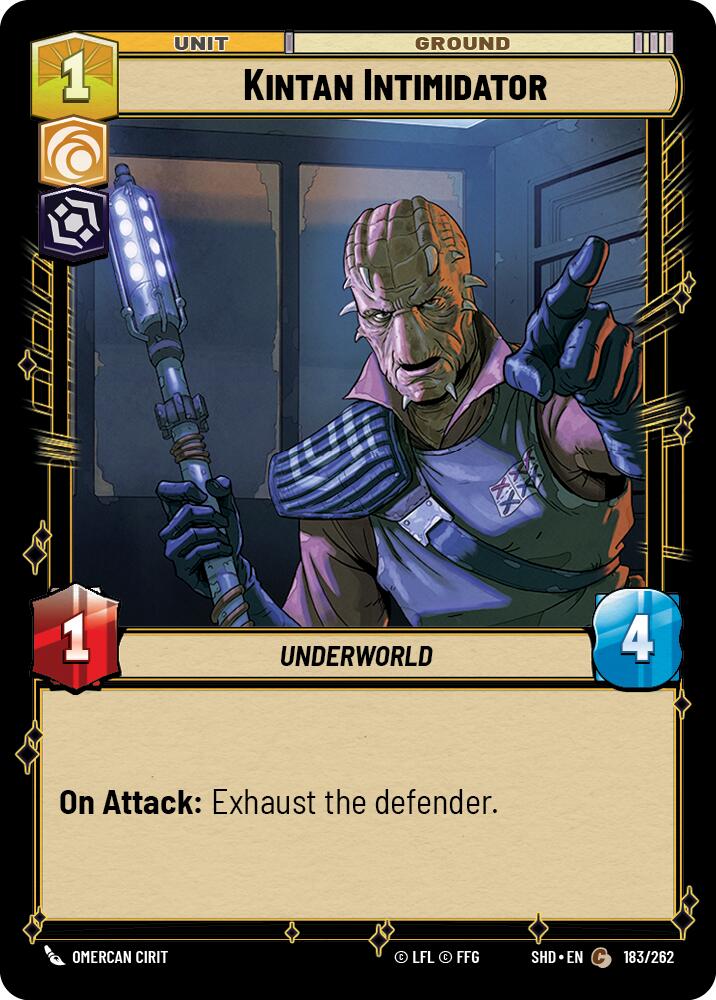 Kintan Intimidator (183/262) (183/262) [Shadows of the Galaxy] | Cards and Coasters CA