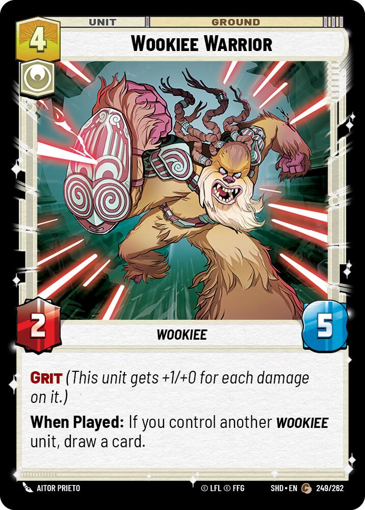 Wookiee Warrior (249/262) (249/262) [Shadows of the Galaxy] | Cards and Coasters CA