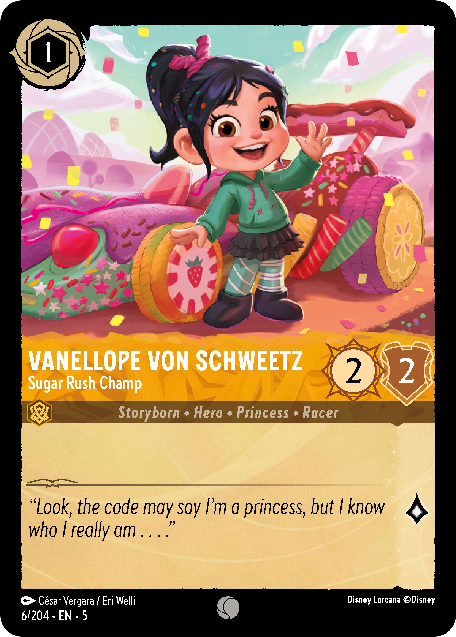 Vanellope von Schweetz - Sugar Rush Champ (6/204) [Shimmering Skies] | Cards and Coasters CA