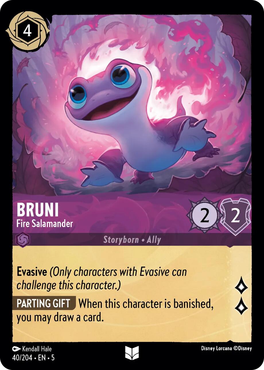 Bruni - Fire Salamander (40/204) [Shimmering Skies] | Cards and Coasters CA