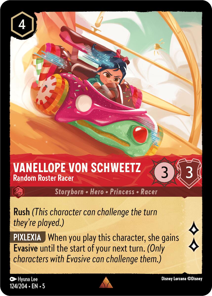 Vanellope von Schweetz - Random Roster Racer (124/204) [Shimmering Skies] | Cards and Coasters CA