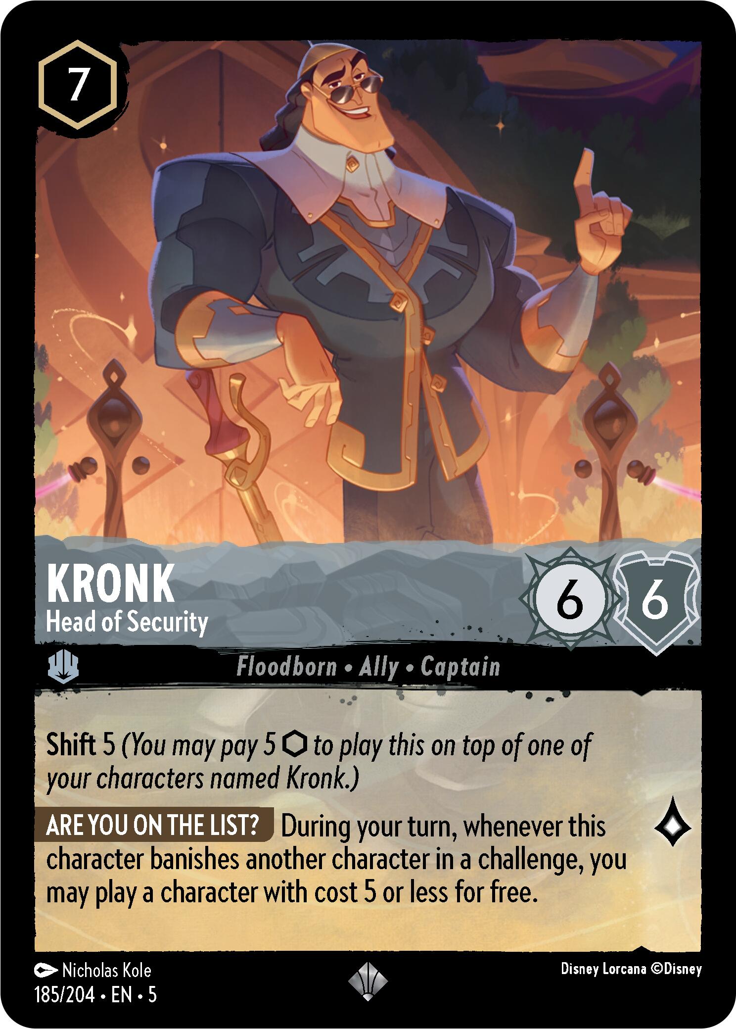 Kronk - Head of Security (185/204) [Shimmering Skies] | Cards and Coasters CA