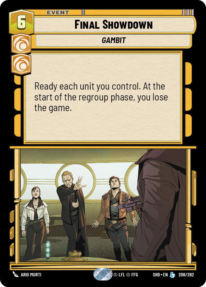 Final Showdown (208/262) (208/262) [Shadows of the Galaxy] | Cards and Coasters CA