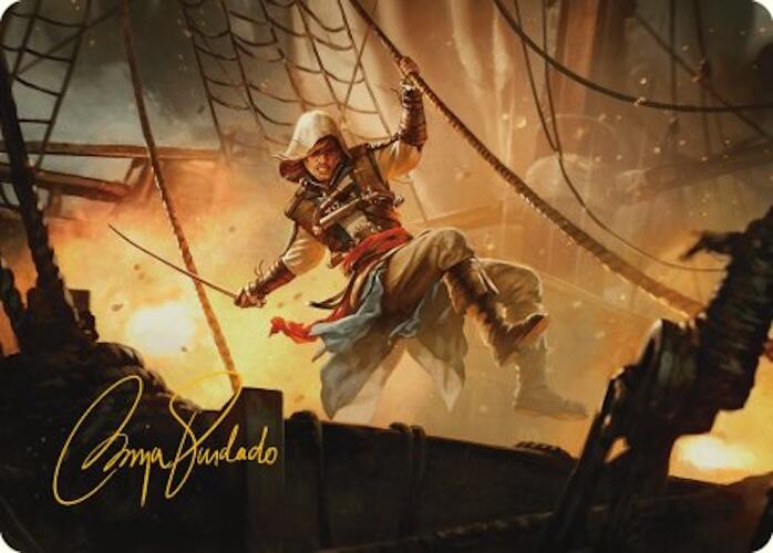 Edward Kenway Art Card (Gold-Stamped Signature) [Assassin's Creed Art Series] | Cards and Coasters CA