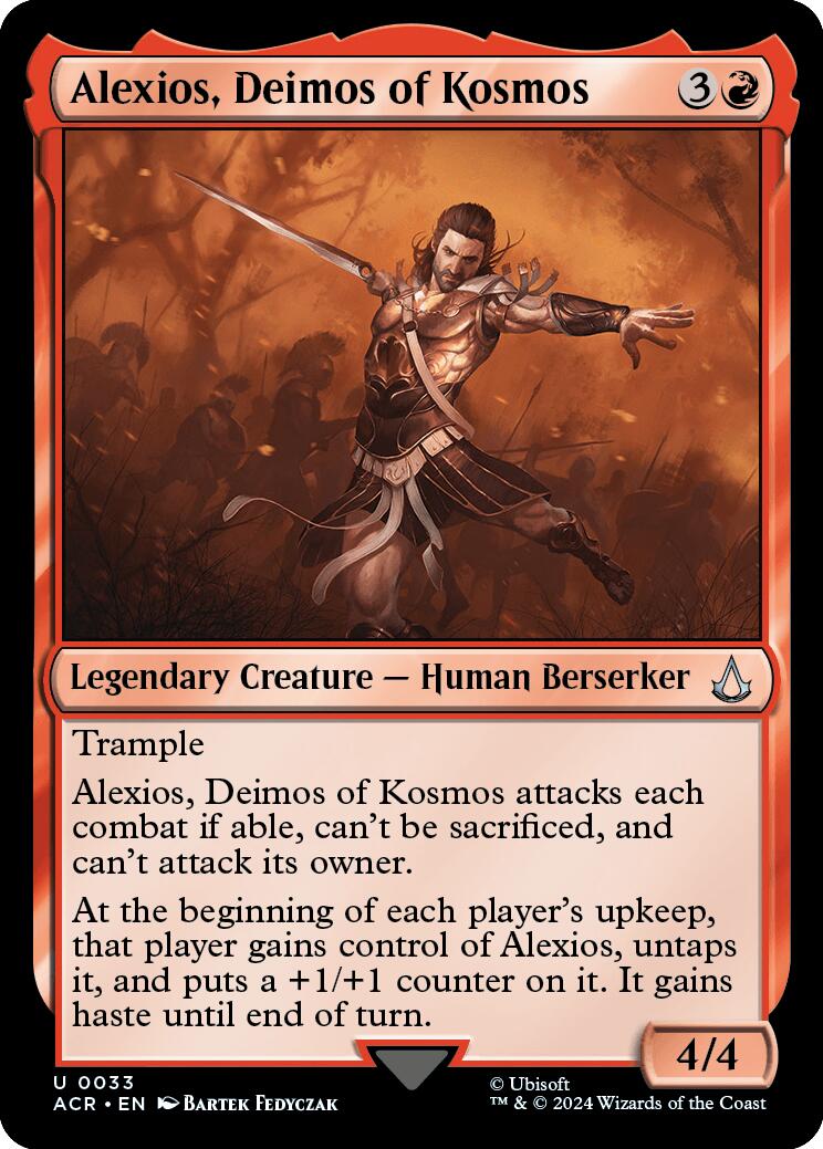 Alexios, Deimos of Kosmos [Assassin's Creed] | Cards and Coasters CA