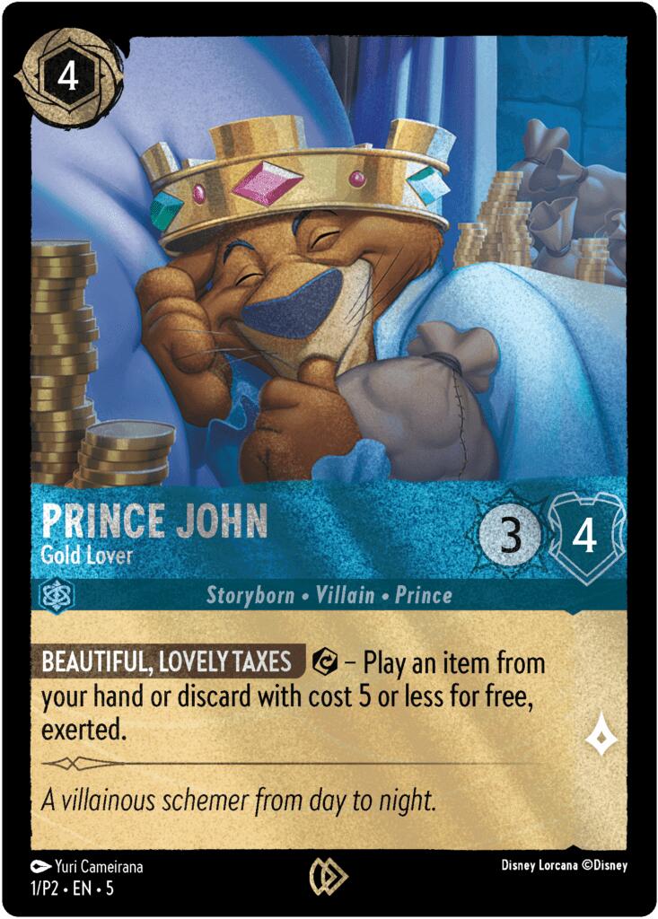 Prince John - Gold Lover (1) [Promo Cards] | Cards and Coasters CA