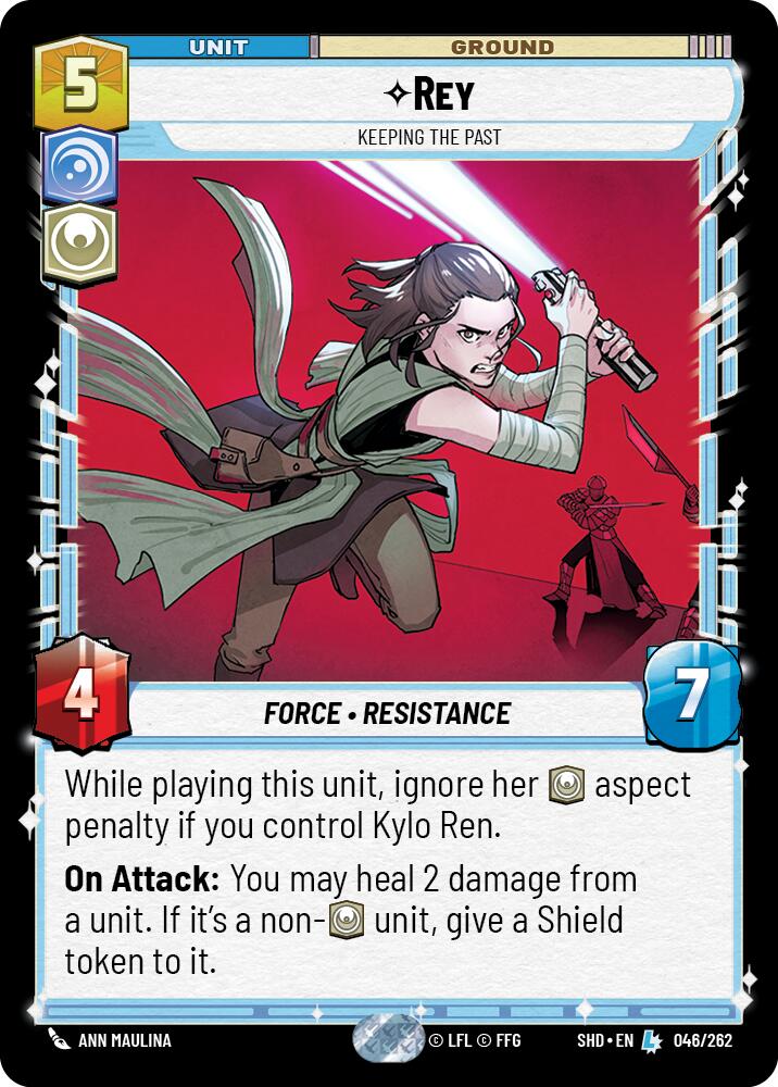 Rey - Keeping the Past (046/262) (046/262) [Shadows of the Galaxy] | Cards and Coasters CA