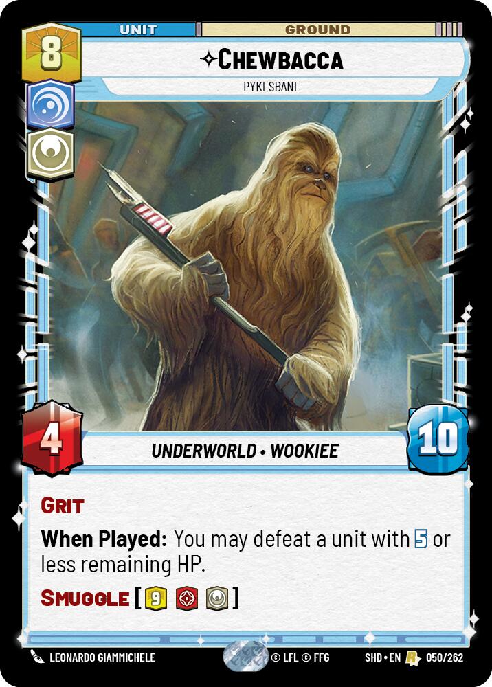 Chewbacca - Pykesbane (050/262) (050/262) [Shadows of the Galaxy] | Cards and Coasters CA