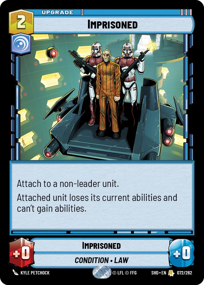 Imprisoned (072/262) (072/262) [Shadows of the Galaxy] | Cards and Coasters CA