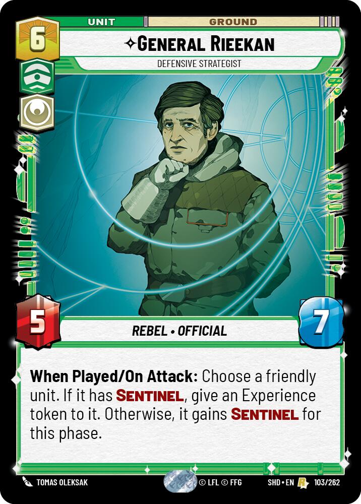 General Rieekan - Defensive Strategist (103/262) (103/262) [Shadows of the Galaxy] | Cards and Coasters CA