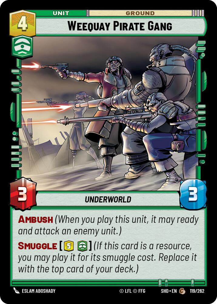 Weequay Pirate Gang (119/262) (119/262) [Shadows of the Galaxy] | Cards and Coasters CA