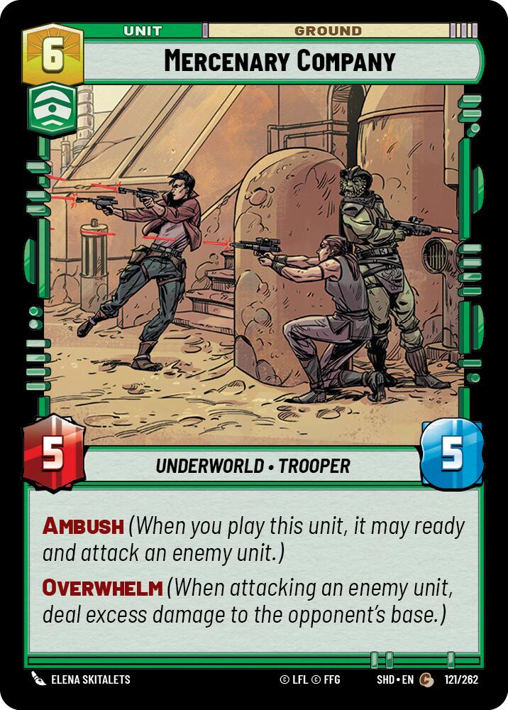 Mercenary Company (121/262) (121/262) [Shadows of the Galaxy] | Cards and Coasters CA