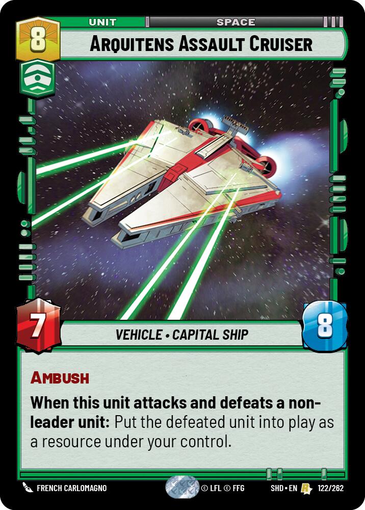 Arquitens Assault Cruiser (122/262) (122/262) [Shadows of the Galaxy] | Cards and Coasters CA
