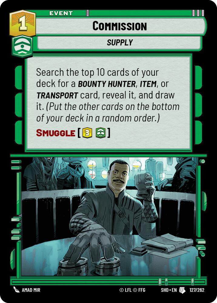 Commission (127/262) (127/262) [Shadows of the Galaxy] | Cards and Coasters CA