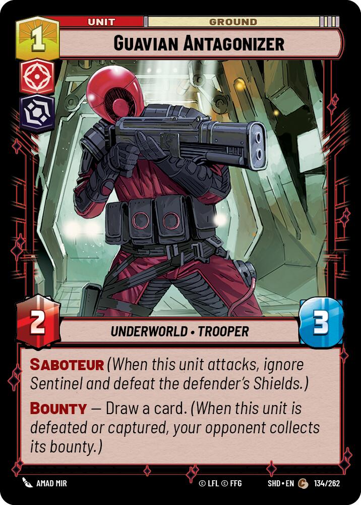 Guavian Antagonizer (134/262) (134/262) [Shadows of the Galaxy] | Cards and Coasters CA