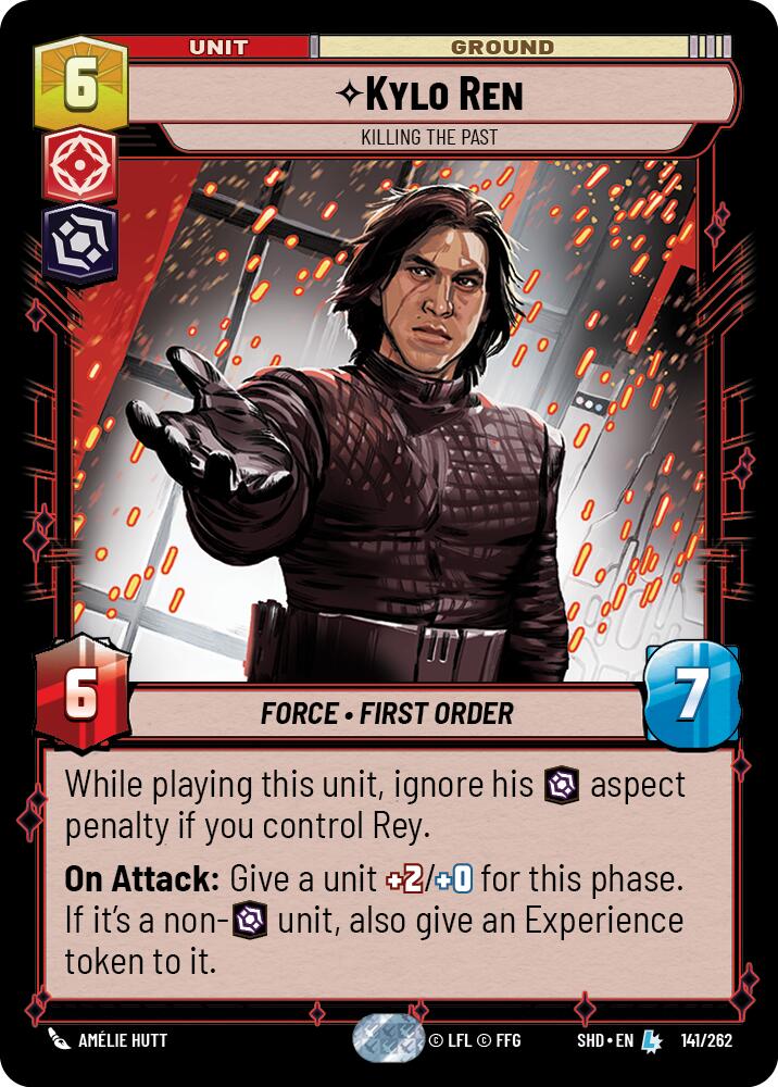 Kylo Ren - Killing the Past (141/262) (141/262) [Shadows of the Galaxy] | Cards and Coasters CA
