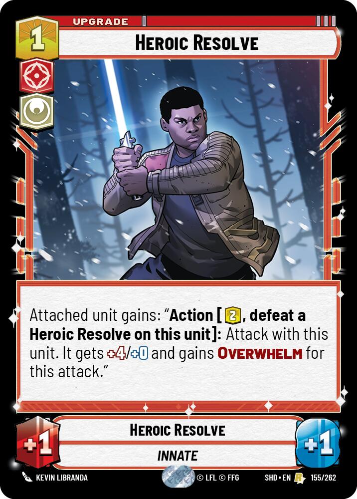 Heroic Resolve (155/262) (155/262) [Shadows of the Galaxy] | Cards and Coasters CA