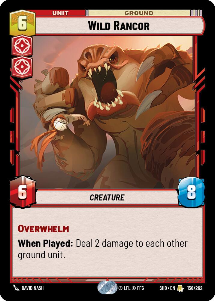 Wild Rancor (158/262) (158/262) [Shadows of the Galaxy] | Cards and Coasters CA