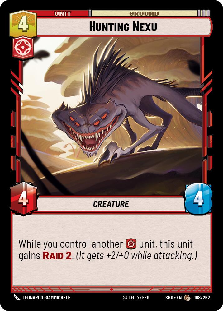 Hunting Nexu (168/262) (168/262) [Shadows of the Galaxy] | Cards and Coasters CA