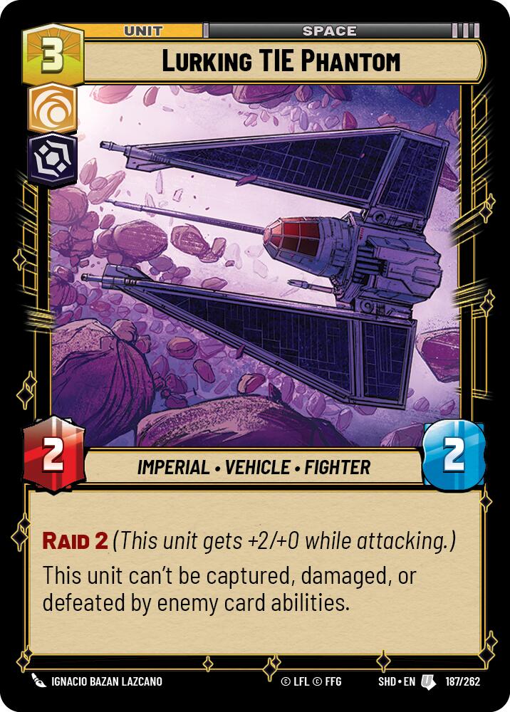 Lurking TIE Phantom (187/262) (187/262) [Shadows of the Galaxy] | Cards and Coasters CA