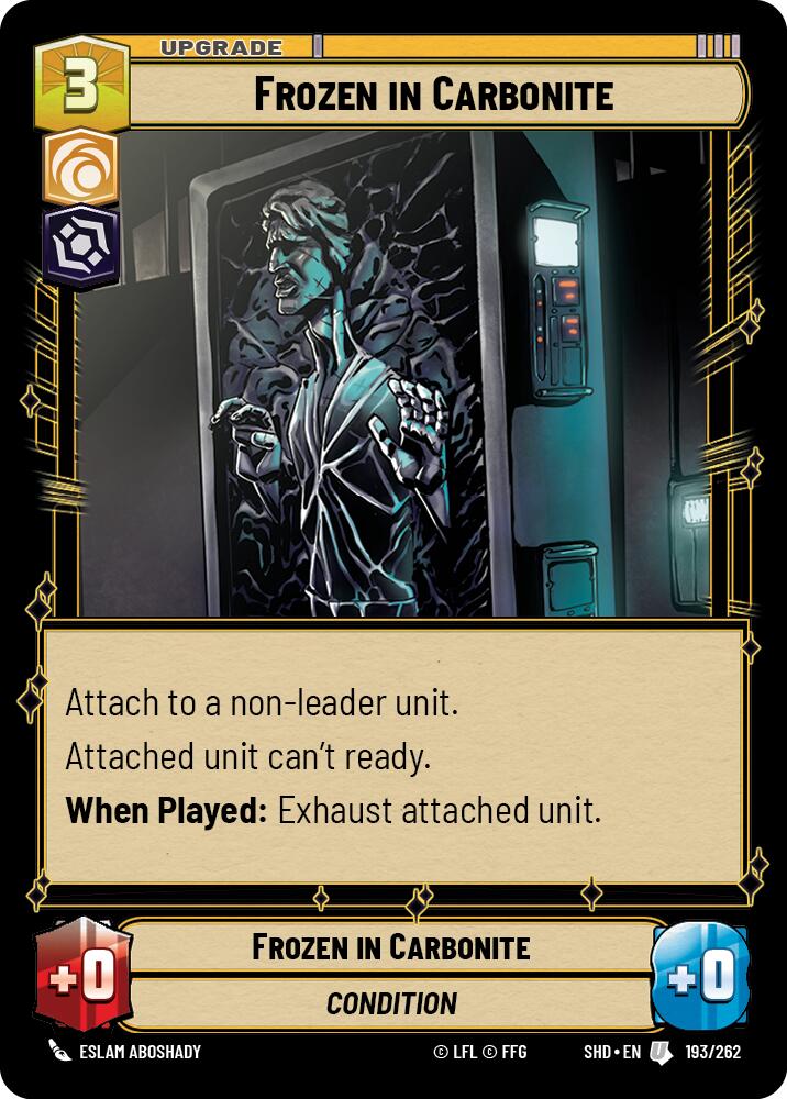 Frozen in Carbonite (193/262) (193/262) [Shadows of the Galaxy] | Cards and Coasters CA