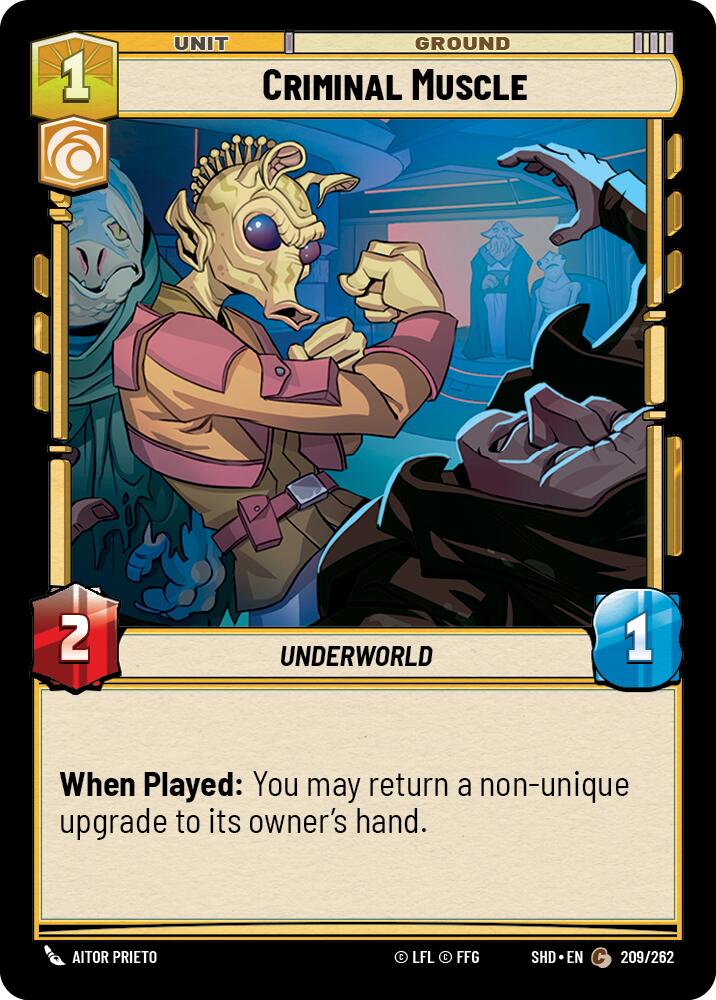 Criminal Muscle (209/262) (209/262) [Shadows of the Galaxy] | Cards and Coasters CA