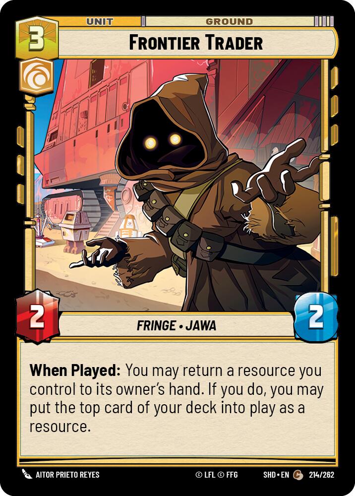 Frontier Trader (214/262) (214/262) [Shadows of the Galaxy] | Cards and Coasters CA