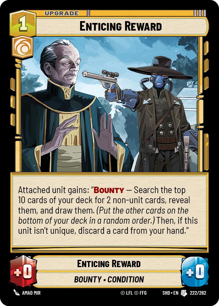 Enticing Reward (222/262) (222/262) [Shadows of the Galaxy] | Cards and Coasters CA