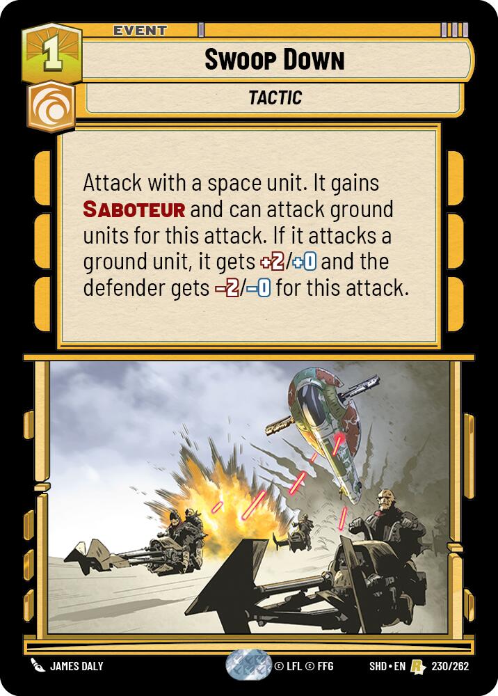 Swoop Down (230/262) (230/262) [Shadows of the Galaxy] | Cards and Coasters CA
