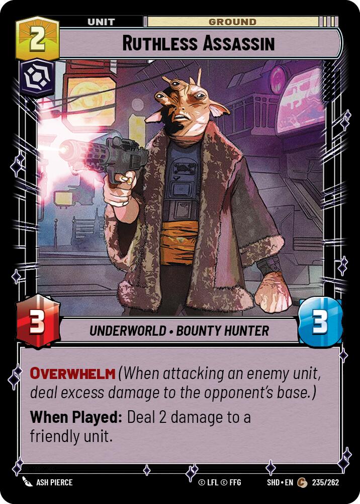 Ruthless Assassin (235/262) (235/262) [Shadows of the Galaxy] | Cards and Coasters CA