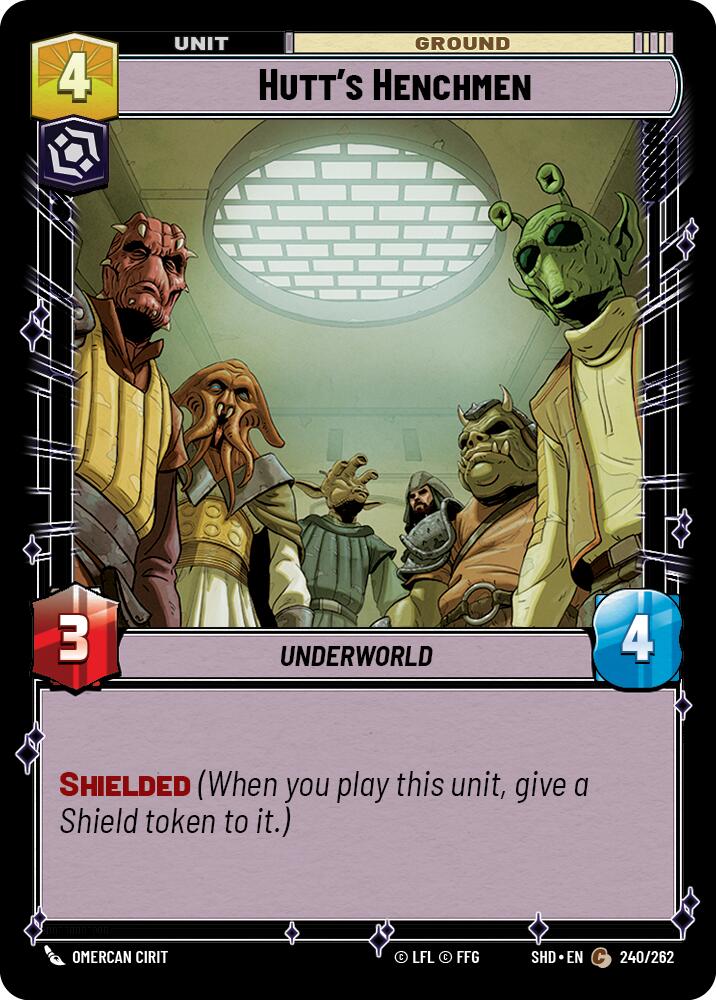 Hutt's Henchmen (240/262) (240/262) [Shadows of the Galaxy] | Cards and Coasters CA