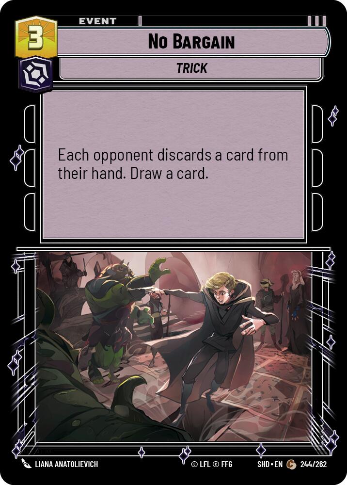 No Bargain (244/262) (244/262) [Shadows of the Galaxy] | Cards and Coasters CA