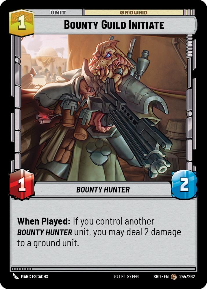 Bounty Guild Initiate (254/262) (254/262) [Shadows of the Galaxy] | Cards and Coasters CA