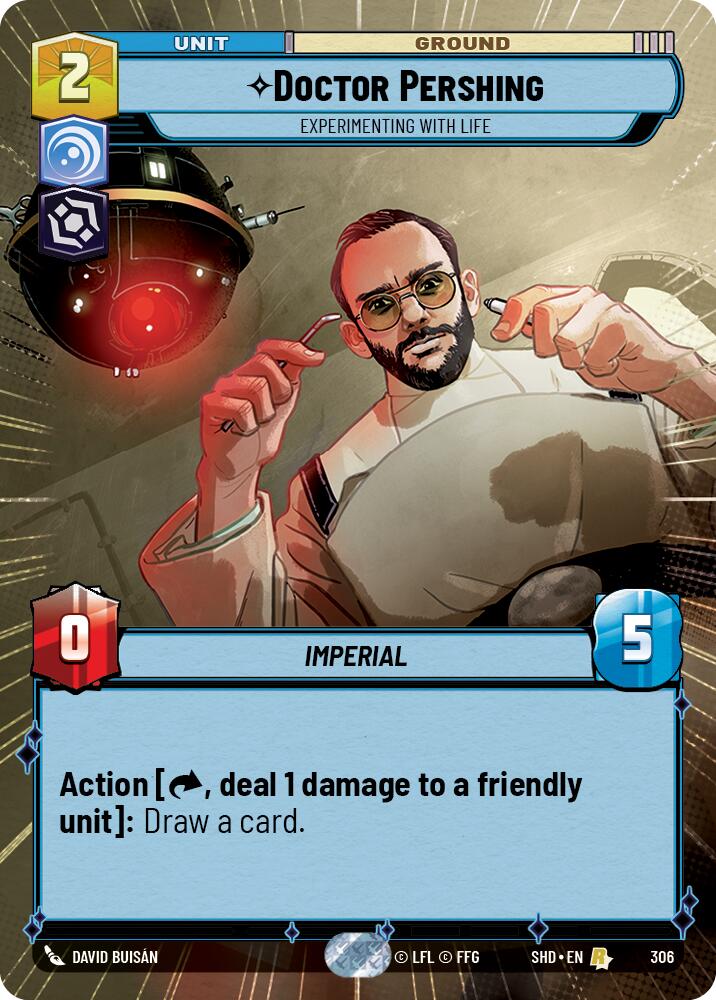 Doctor Pershing - Experimenting With Life (306) (Hyperspace) (306) [Shadows of the Galaxy] | Cards and Coasters CA