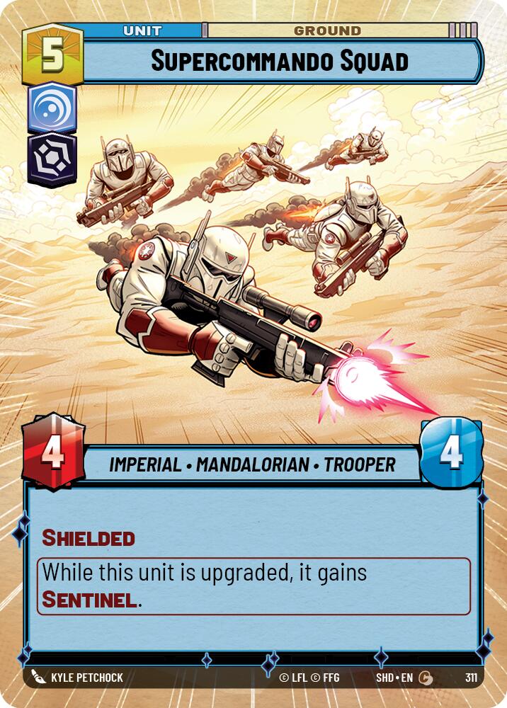 Supercommando Squad (311) (Hyperspace) (311) [Shadows of the Galaxy] | Cards and Coasters CA