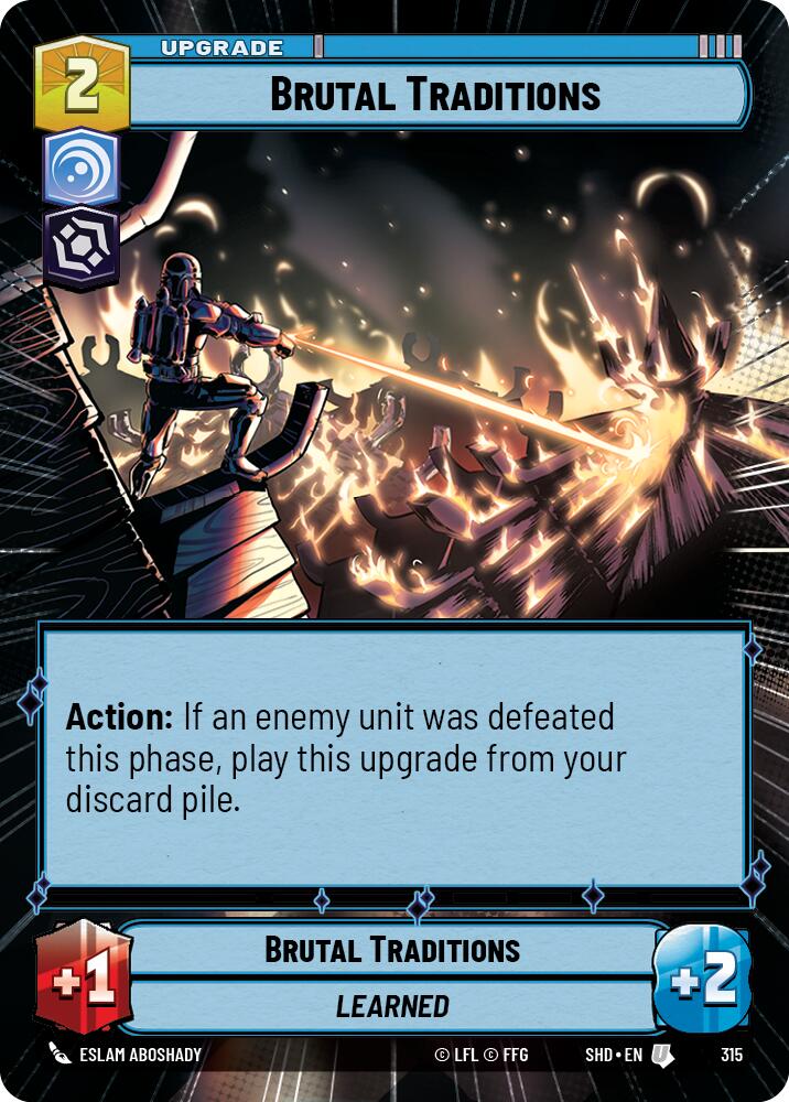 Brutal Traditions (315) (Hyperspace) (315) [Shadows of the Galaxy] | Cards and Coasters CA