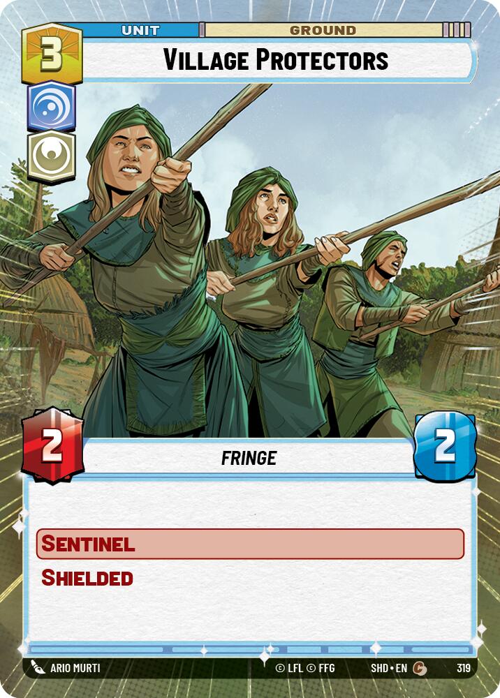 Village Protectors (319) (Hyperspace) (319) [Shadows of the Galaxy] | Cards and Coasters CA