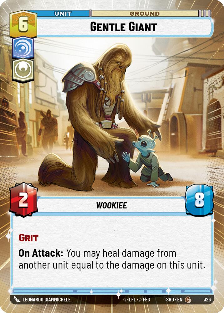 Gentle Giant (323) (Hyperspace) (323) [Shadows of the Galaxy] | Cards and Coasters CA