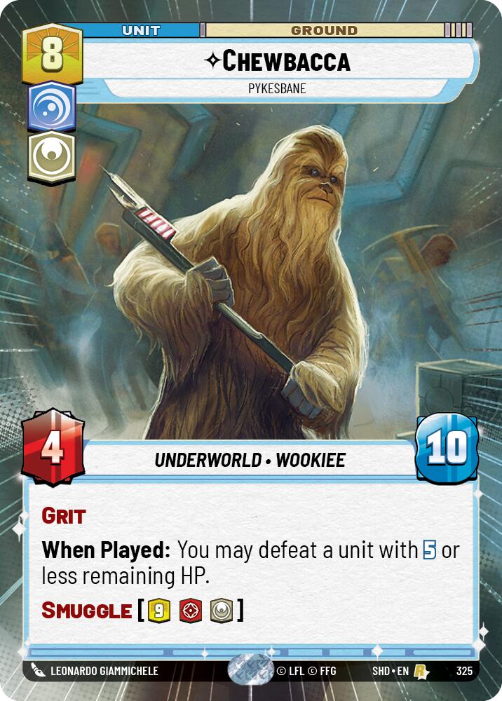 Chewbacca - Pykesbane (325) (Hyperspace) (325) [Shadows of the Galaxy] | Cards and Coasters CA