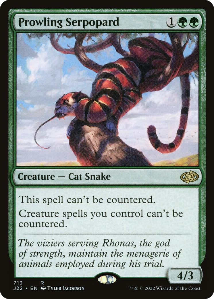Prowling Serpopard [Jumpstart 2022] | Cards and Coasters CA