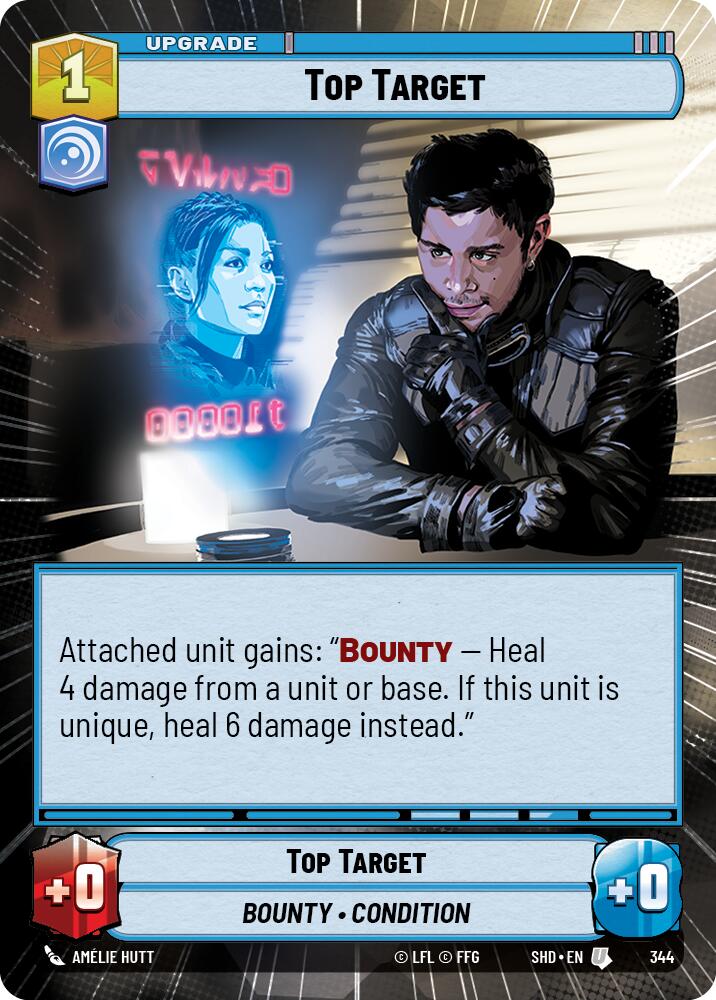 Top Target (344) (Hyperspace) (344) [Shadows of the Galaxy] | Cards and Coasters CA
